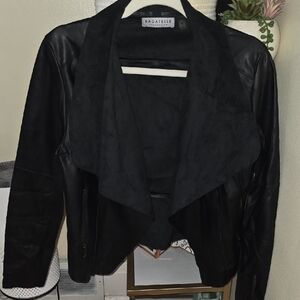 Bagatelle Women's Elegant Black Leather Jacket